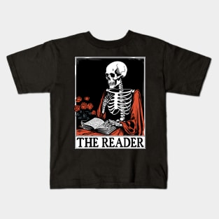 The Reader - Vintage Halloween Tarot Card Kids T-Shirt